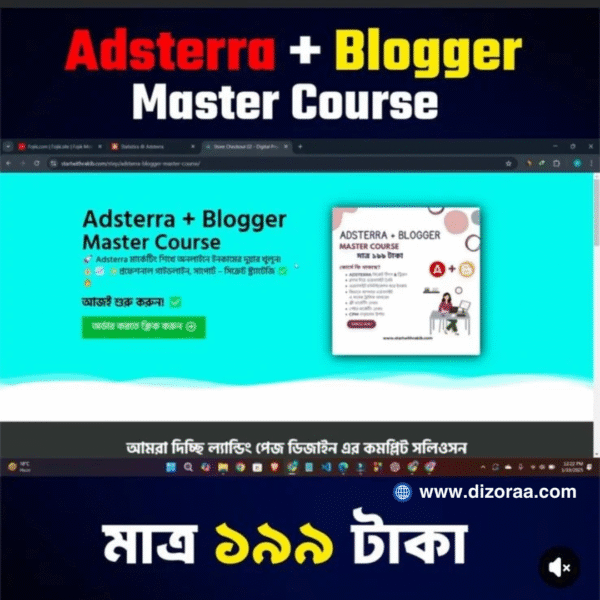 Adsterra +Blogger Full Course
